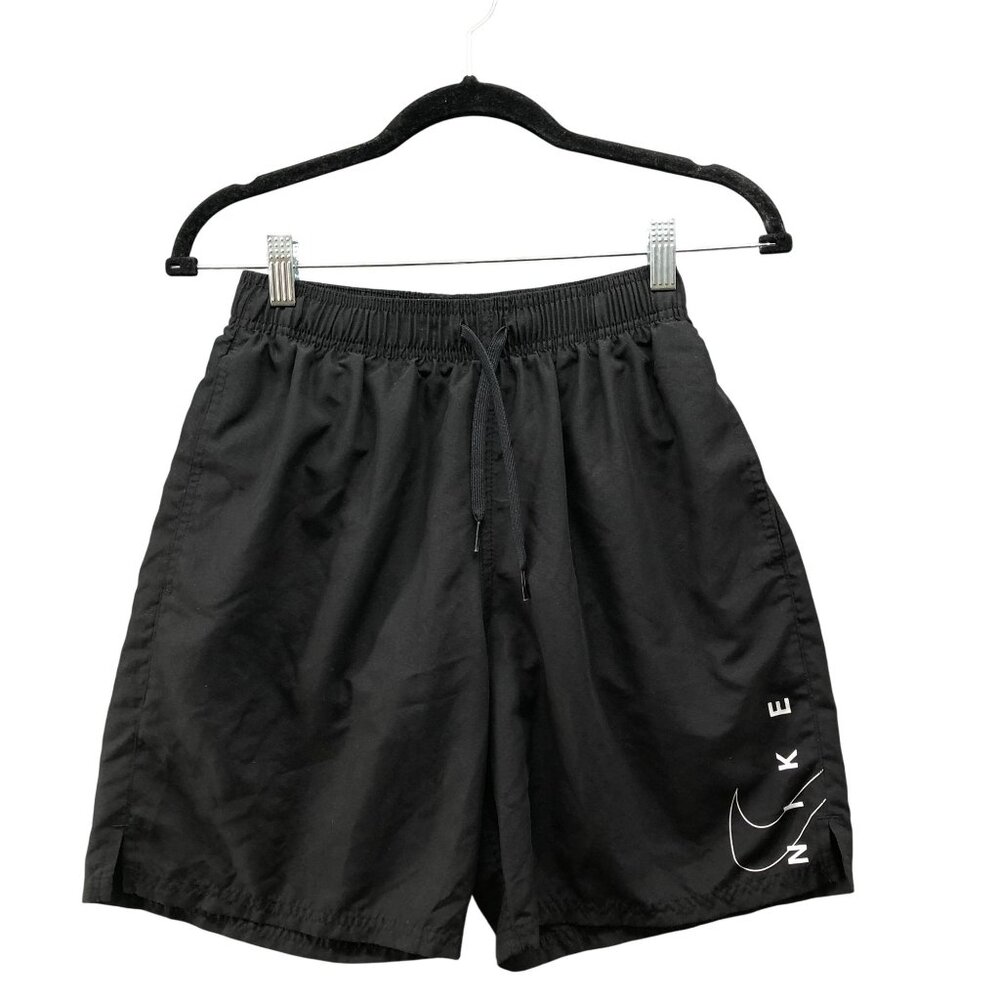 Nike Swim Trunks Mens S Black Mesh Lined‎ 7'' Inseam